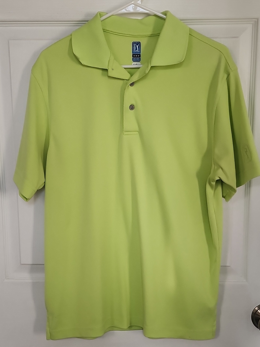 PGA Tour Men’s Lime Green Performance Polo